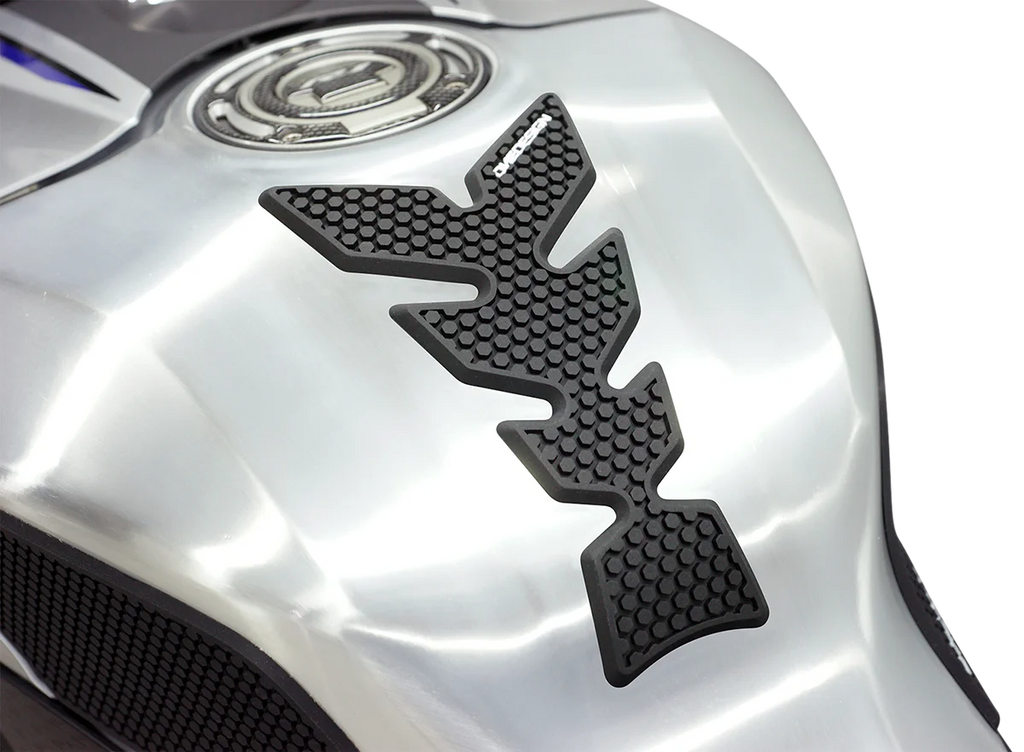 PUIG Tank Pad - Tire - Black 9939N - Side View