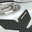 Load image into Gallery viewer, PUIG Tank Pad - Tire - Black 9939N - Back View