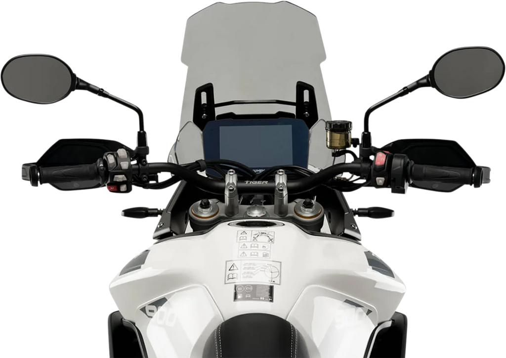 PUIG Touring Windscreen - 10-1/2" - Smoke - S 1000 XR 20447H - Side View