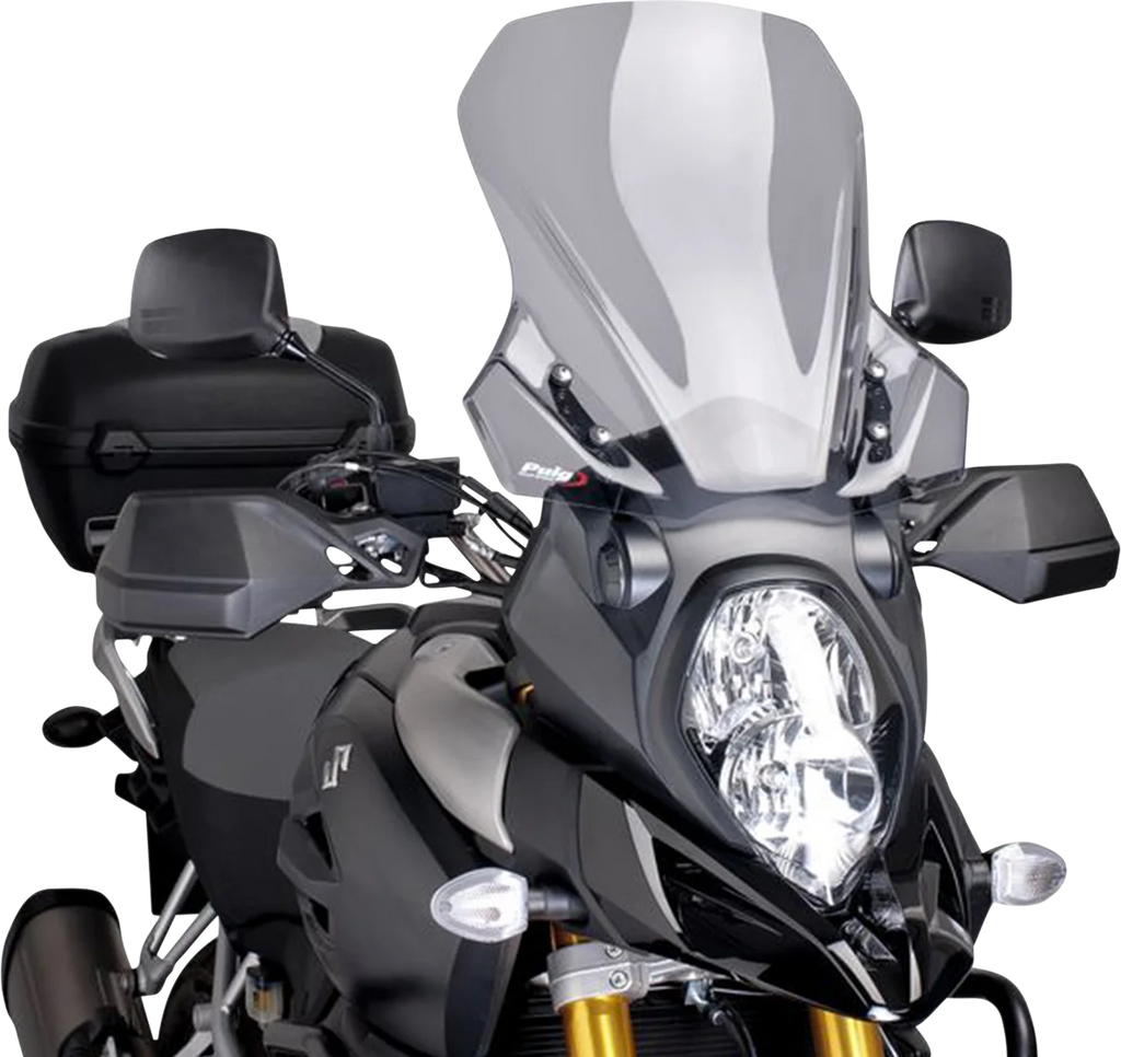 PUIG Touring Windscreen - 18-1/8" - Light Smoke - V-Strom 7229H - Main Product View