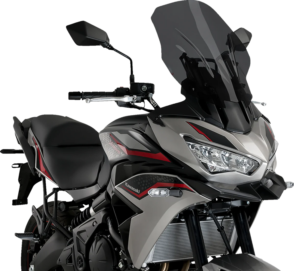 PUIG Touring Windscreen - 18-3/4" - Dark Smoke - Versys 650 21260F - Main Product View