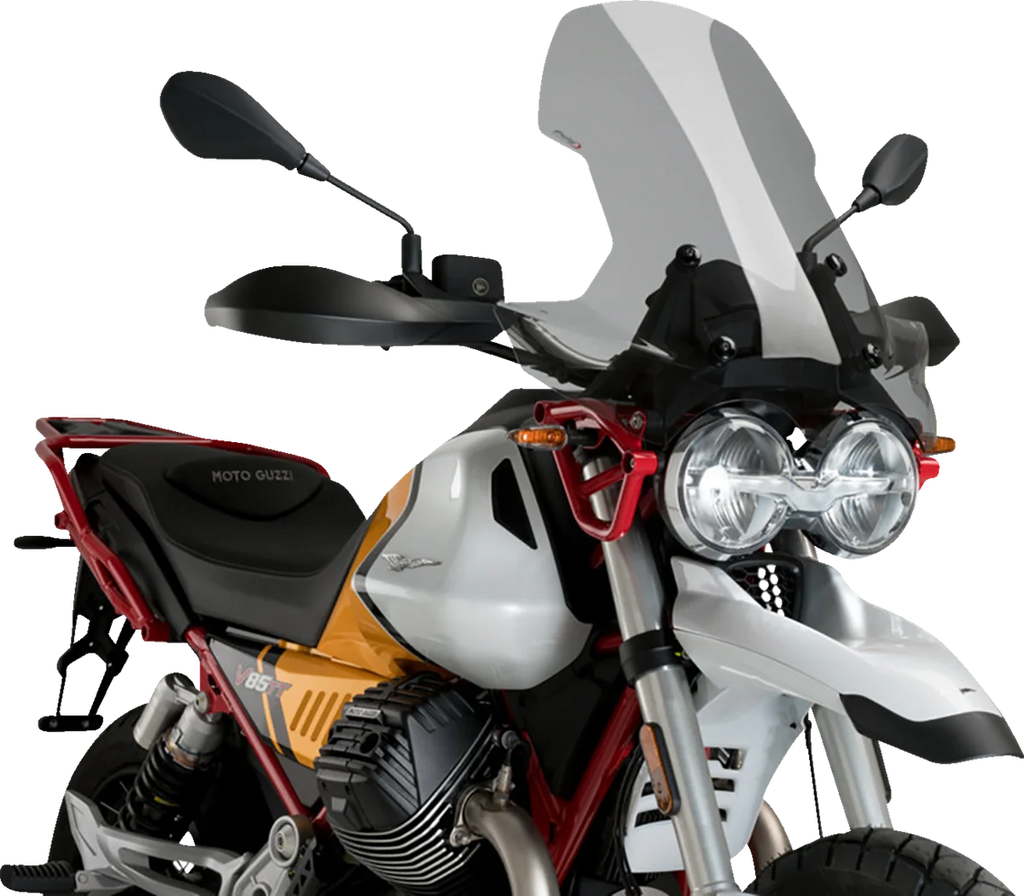 PUIG Touring Windscreen - 18-3/4" - Smoke - Moto Guzzi 21176H - Main Product View
