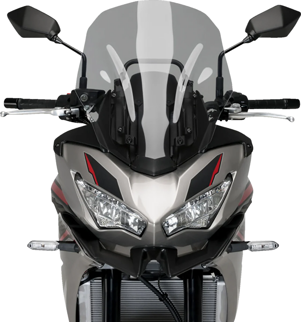 PUIG Touring Windscreen - 18-3/4" - Smoke - Versys 650 21260H - Main Product View