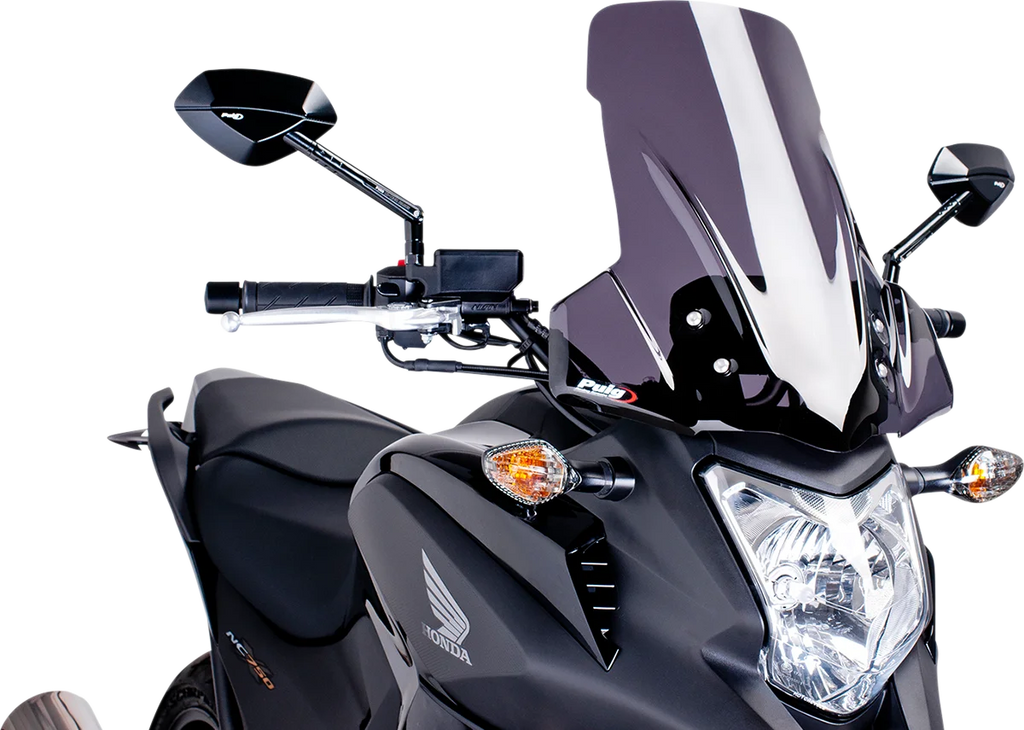 PUIG Touring Windscreen - 18-7/8" - Dark Smoke - NC700X 5992F - Main Product View