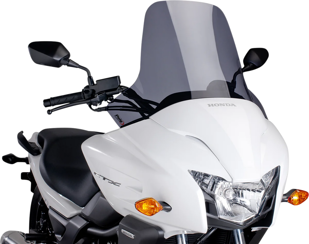 PUIG Touring Windscreen - 20" - Dark Smoke - Honda 7227F - Main Product View