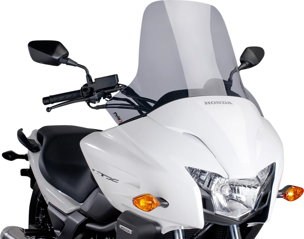 PUIG Touring Windscreen - 20" - Light Smoke - CTX700 7227H - Main Product View
