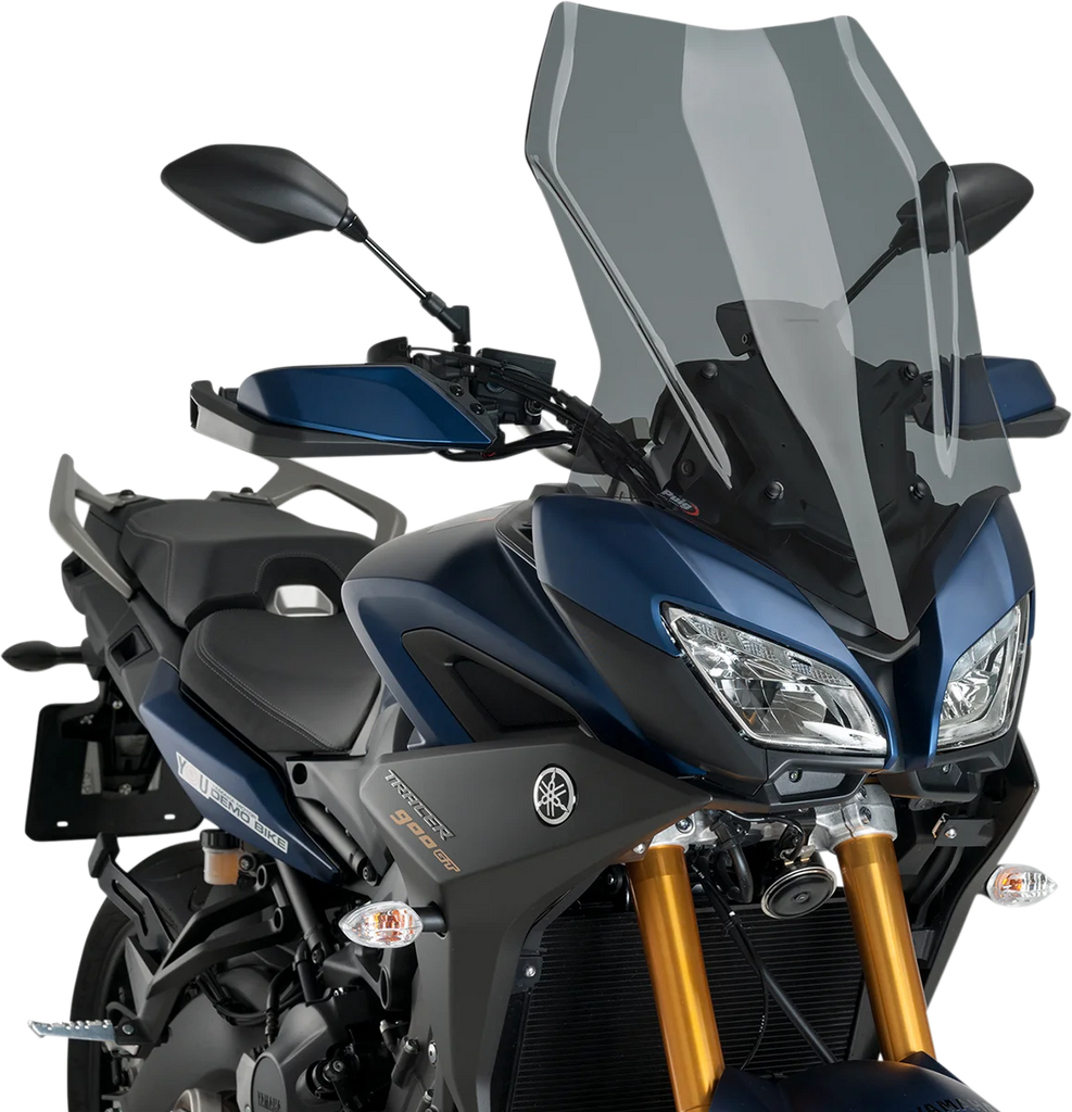 PUIG Touring Windscreen - 25-3/8" - Dark Smoke - Yamaha 3762F - Main Product View
