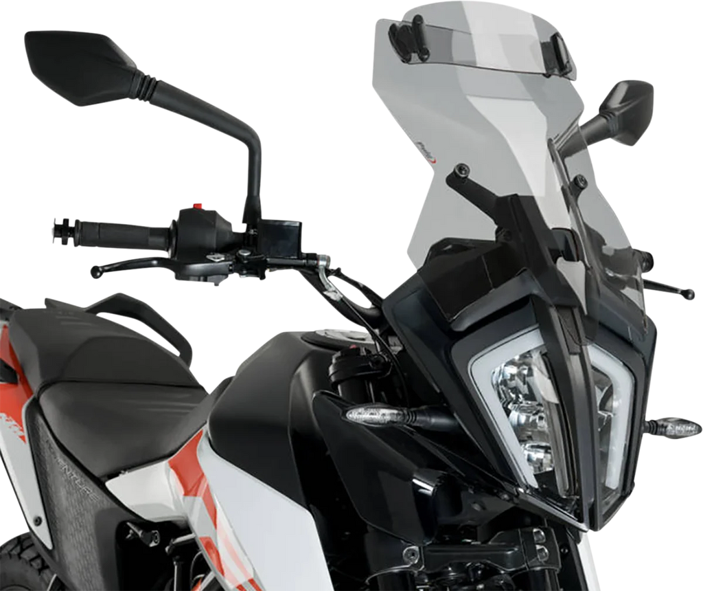 PUIG Touring Windscreen w/ Visor - Smoke 20415H - Main Product View