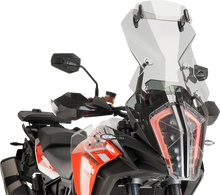 Load image into Gallery viewer, PUIG Touring Windscreen w/ Visor - Smoke 20415H - Side View