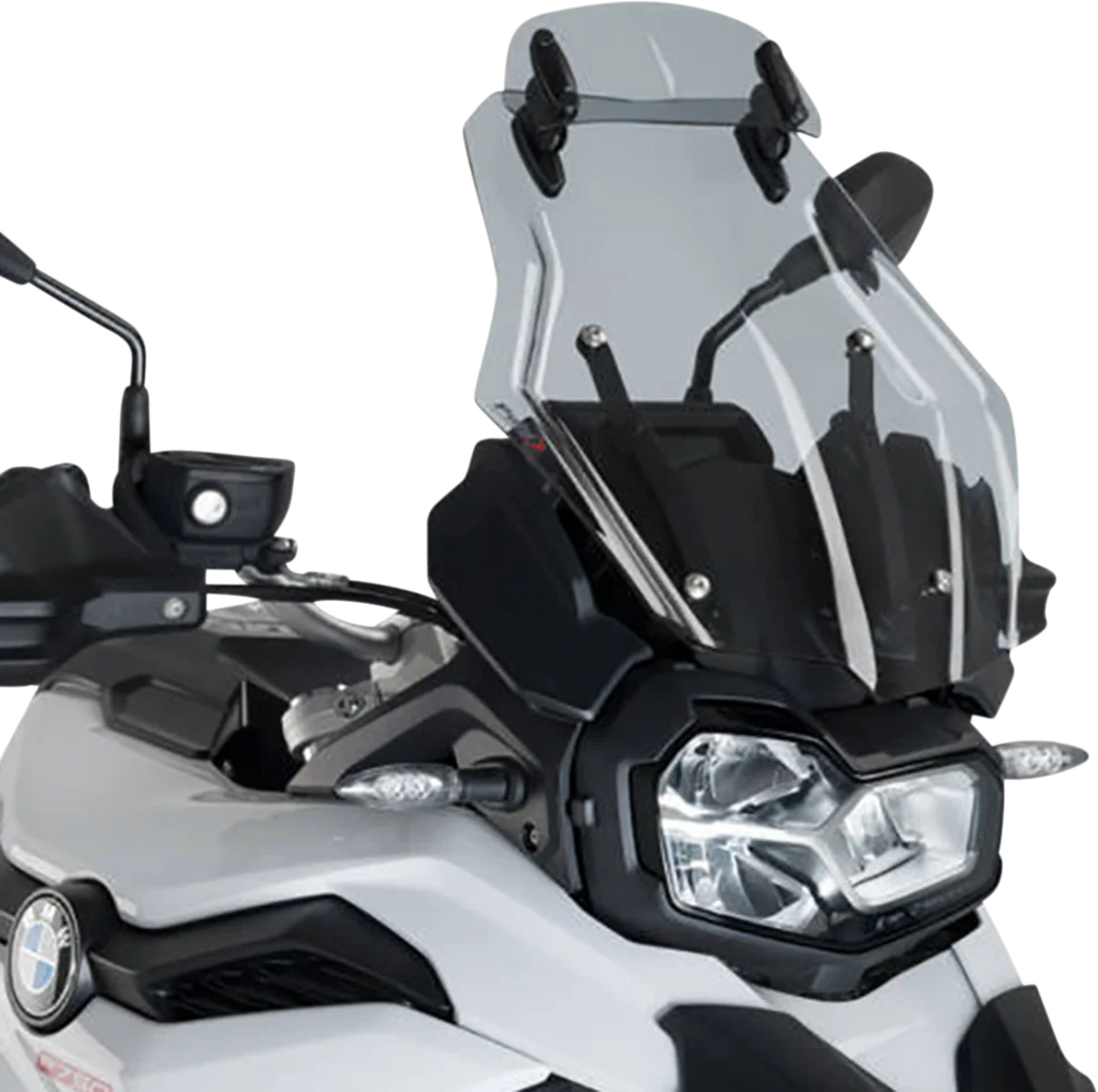 PUIG Touring Windscreen w/ Visor - Smoke - F 750 GS 3832H - Main Product View