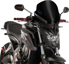 Load image into Gallery viewer, PUIG Trend Windscreen - Black 5022N - Side View
