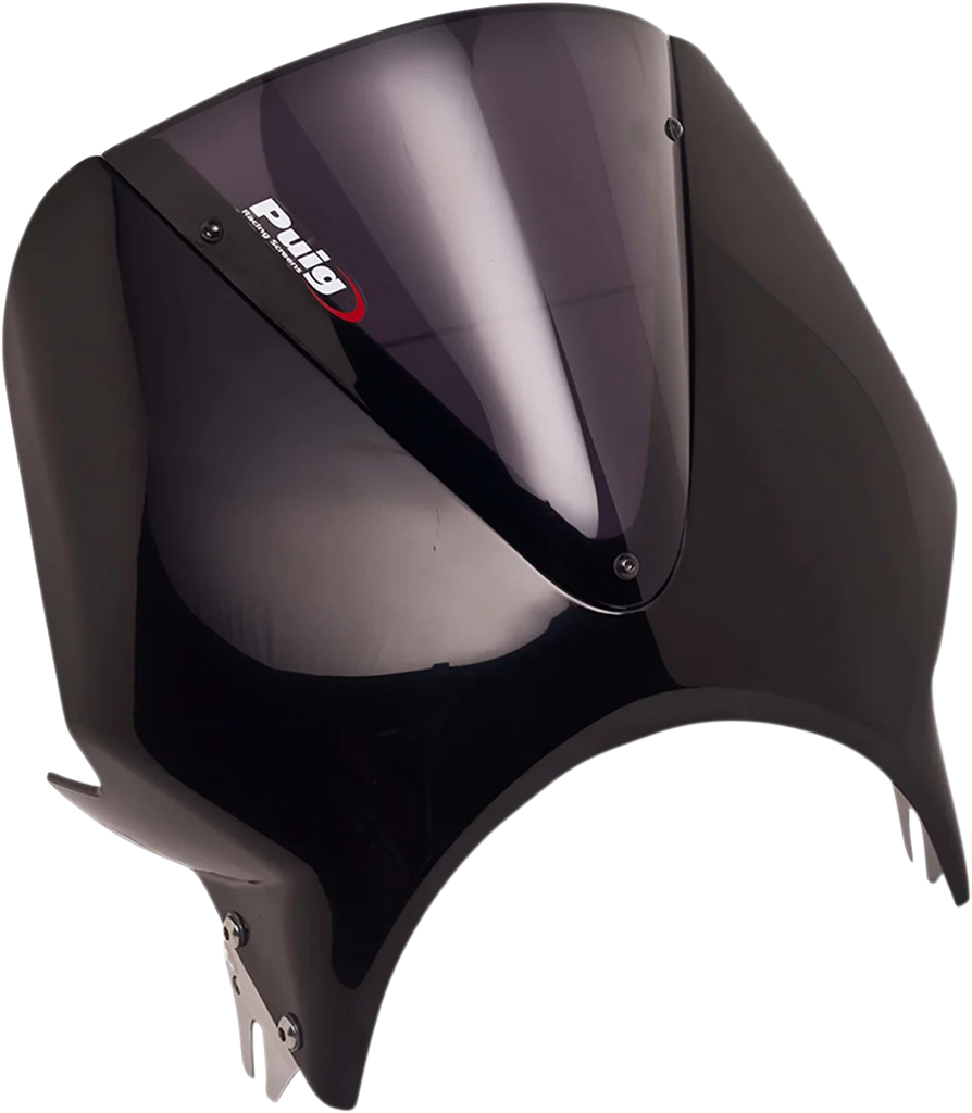 PUIG Windscreen - 13" - Black/Dark Smoke - Z 900 RS 024NF - Side View