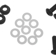 Load image into Gallery viewer, PUIG Windscreen Screw Kit - Black 0956N - Main Product View