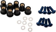 Load image into Gallery viewer, PUIG Windscreen Screw Kit - Blue 0957A - Main Product View
