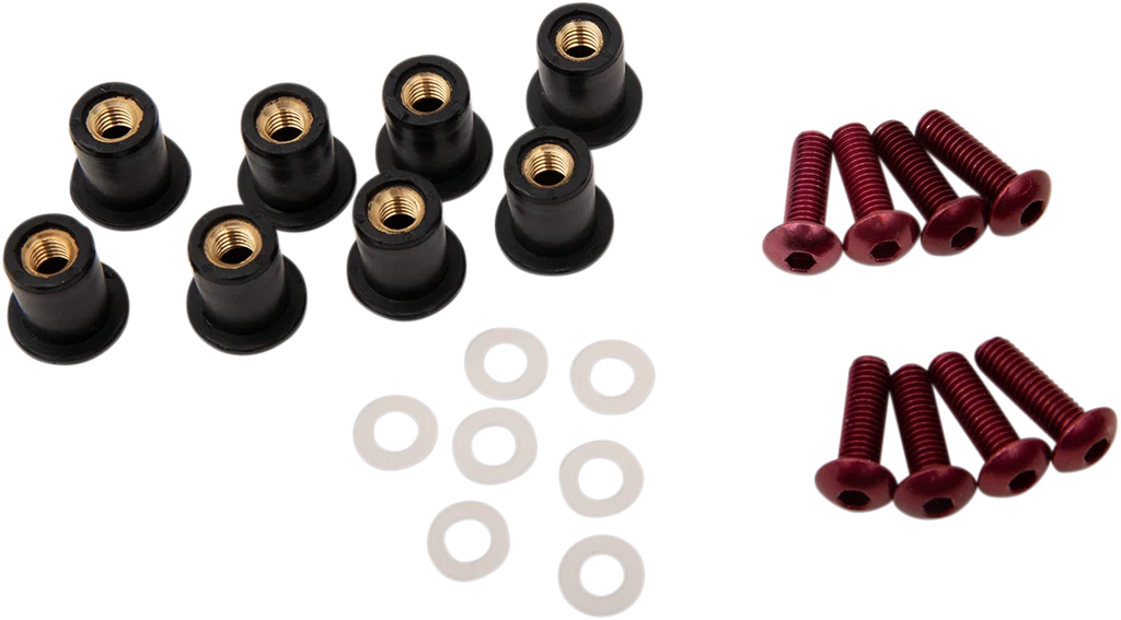 PUIG Windscreen Screw Kit - Blue 0957A - Side View