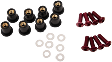 Load image into Gallery viewer, PUIG Windscreen Screw Kit - Green 0957V - Side View