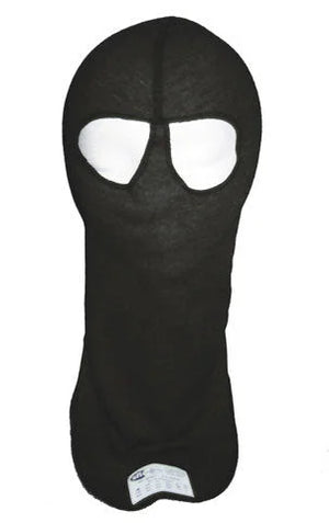 PXP Racewear Head Sock Black Dual Eyeport 2 Layer 1422