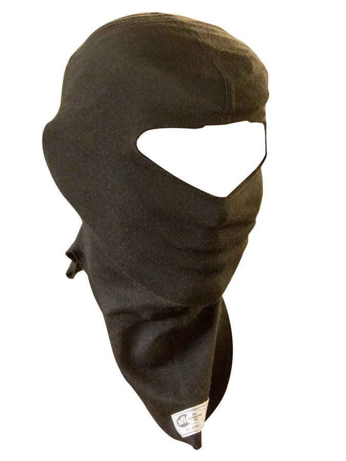 PXP Racewear Head Sock Black Youth 1 Layer Single Eye Port 1411Y