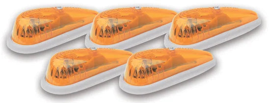 Pacer Performance Hi-Five Cab Roof Lights Amber Teardrop