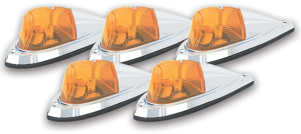 Pacer Performance LED Amber Deluxe Chrome 5 Light Kit