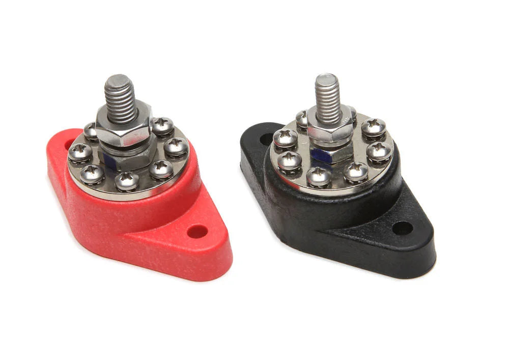 Painless Wiring8-Point Distribution Blocks (Red/Blk) 1 Each80116