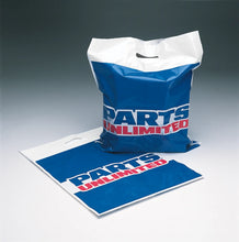 Load image into Gallery viewer, Parts Unlimited Shopping Bags - 2 Mil - 100 Pack - Side View