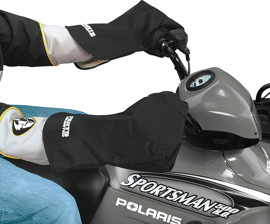 Parts Unlimited Snow Paw - Deluxe - Black - Side View