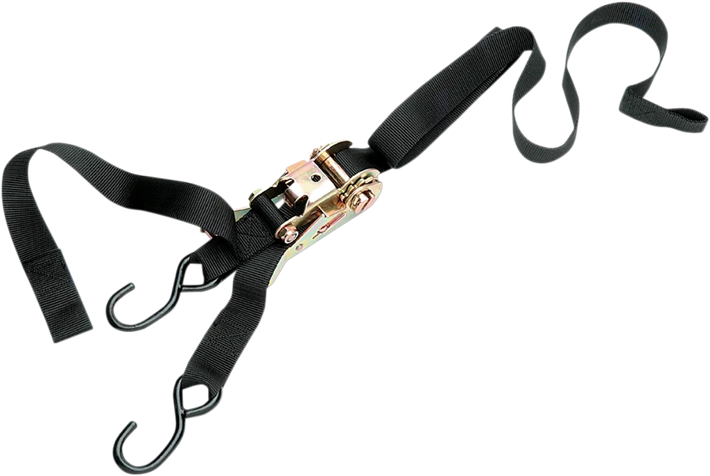 Parts unlimited 1" Ratchet Tied Down - Assist - Black - Main Product View