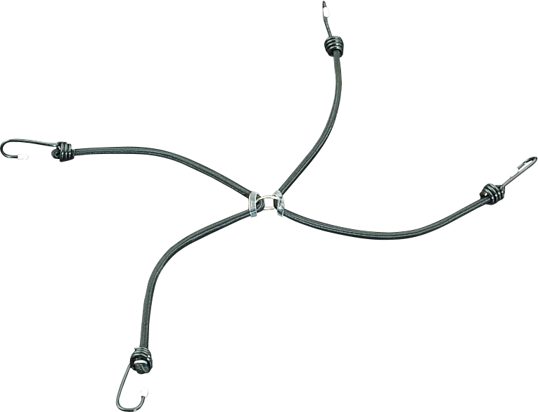 Parts unlimited 24" Bungee Cord - 4 Hook 4024B - Side View