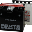 Load image into Gallery viewer, Parts unlimited AGM Battery - RTX14-BS .69 L CTX14-BS - Side View