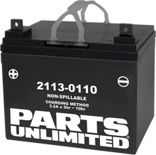 Load image into Gallery viewer, Parts unlimited AGM Battery - U1-32 Rhino U1-32 - Main Product View