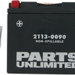 Load image into Gallery viewer, Parts unlimited AGM Battery - YT12B4/YT12B-BS CT12B4 - Back View