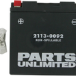 Load image into Gallery viewer, Parts unlimited AGM Battery - YT14B4 CT14B4 - Side View