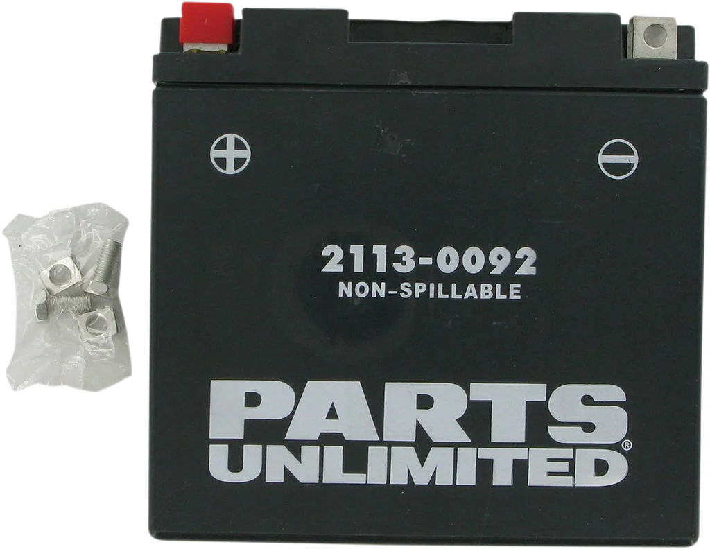 Parts unlimited AGM Battery - YT14B4 CT14B4 - Side View