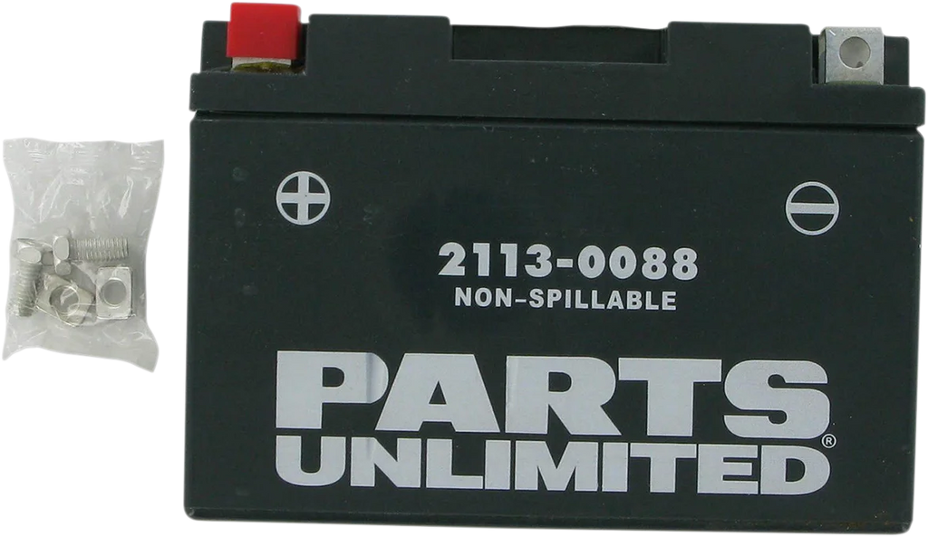 Parts unlimited AGM Battery - YT9B-4/YT9B-BS CT9B-4 - Back View