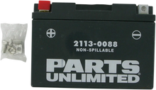 Load image into Gallery viewer, Parts unlimited AGM Battery - YT9B-4/YT9B-BS CT9B-4 - Back View