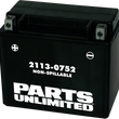 Load image into Gallery viewer, Parts unlimited AGM Battery - YTX12 CTX12 - Main Product View