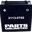 Load image into Gallery viewer, Parts unlimited AGM Battery - YTX9ABS CTX9A-BS - Back View