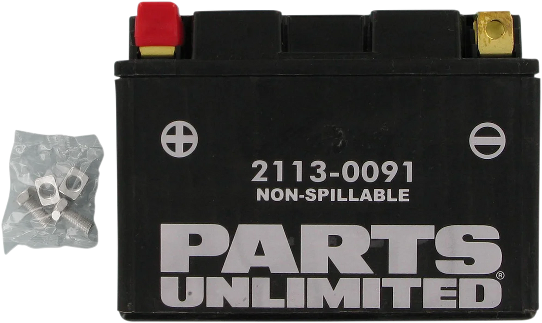 Parts unlimited AGM Battery - YTZ12S CTZ12S - Side View