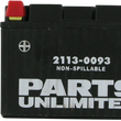 Load image into Gallery viewer, Parts unlimited AGM Battery - YTZ14S CTZ14S - Back View