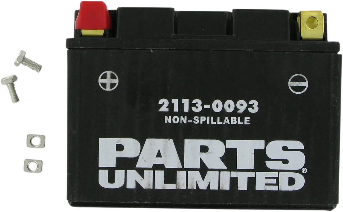 Parts unlimited AGM Battery - YTZ14S CTZ14S - Back View