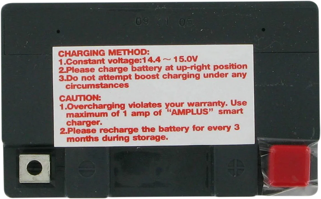 Parts unlimited AGM Battery - YTZ7S CTZ7S - Back View