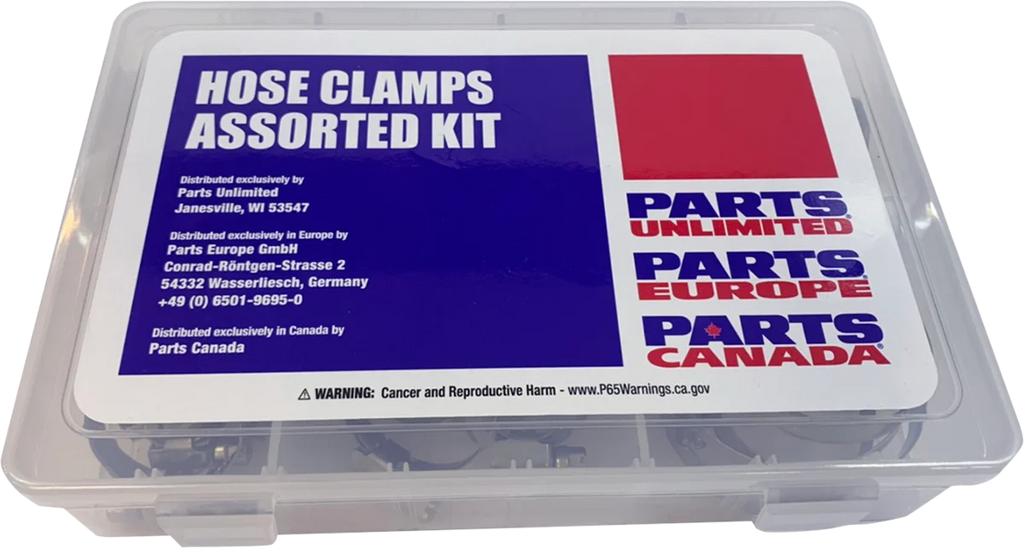 Parts unlimited Assortment Kit - Hose Clamp - 60-Pieces T03-6242K - Side View
