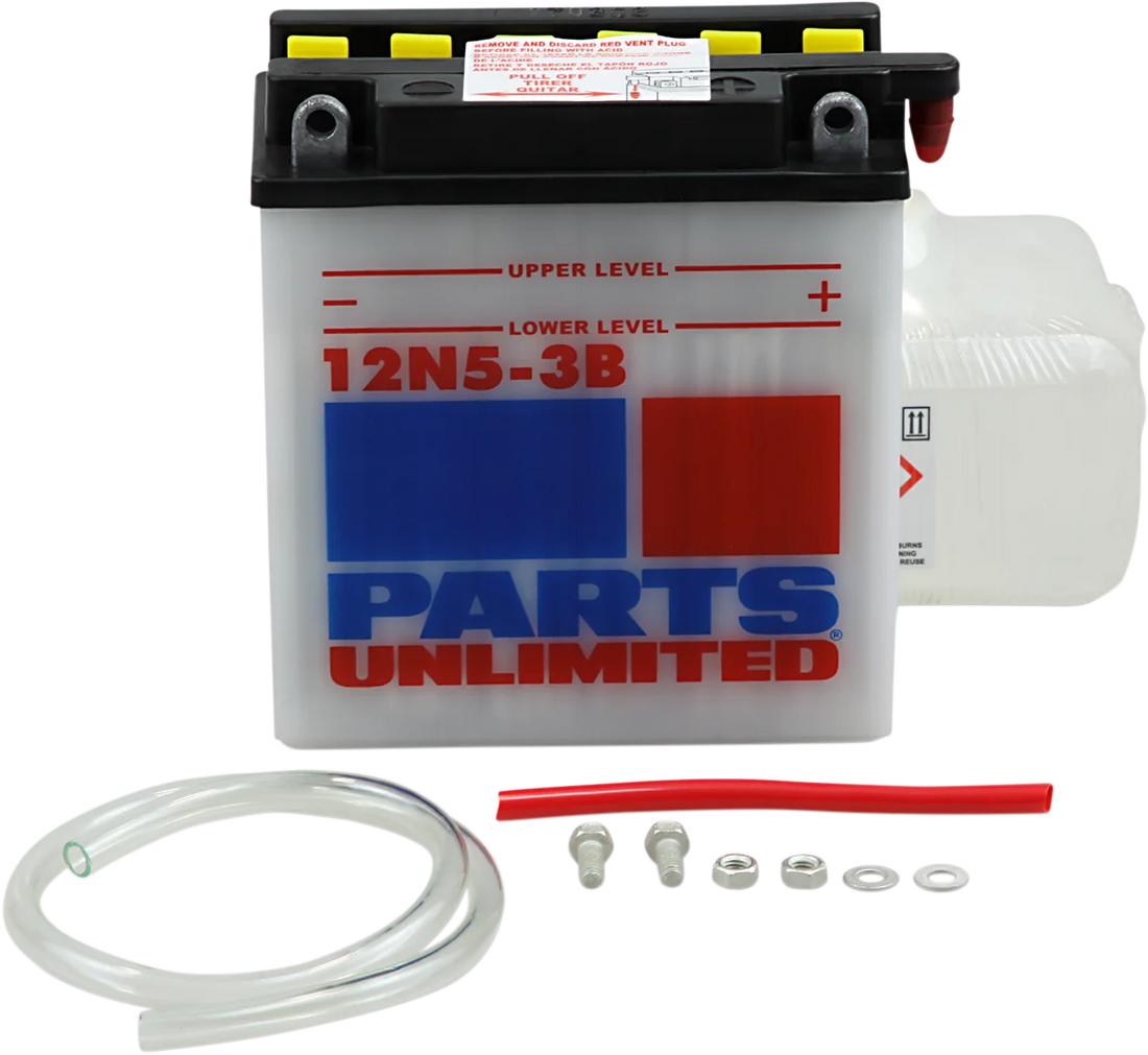 Parts unlimited Battery - 12N14-3A 12N14-3A-FP - Side View