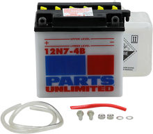 Load image into Gallery viewer, Parts unlimited Battery - 12N7-4B 12N7-4B-FP - Main Product View