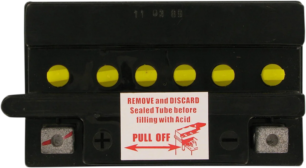 Parts unlimited Battery - HYB16A-AB HCB16A-AB - Back View