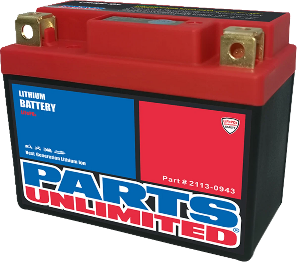 Parts unlimited Battery - LFP03-B LFP03 - Side View