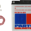 Load image into Gallery viewer, Parts unlimited Battery - RCB14-B2 CB14-B2 - Main Product View