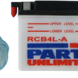 Load image into Gallery viewer, Parts unlimited Battery - RCB4-LA CB4L-A - Main Product View