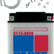 Load image into Gallery viewer, Parts unlimited Battery - RCB9L-B CB9L-B - Side View